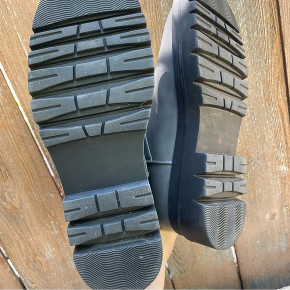 JUST FAB Women’s Black Gray Scout Sherpa Tweed Moto Boot Size 7.5 - Picture 8 of 9